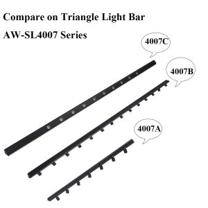 difference on triangle light bar