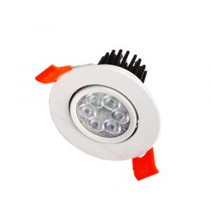 LED recessed spotlight for display case