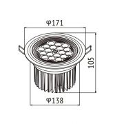 AW-DL0119 smd led ceiling lamp size