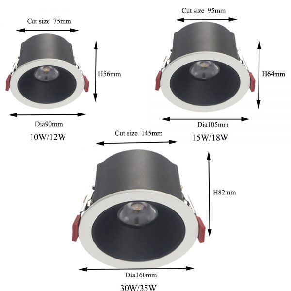 AW-DL5812 led recessed light fixtures (5)